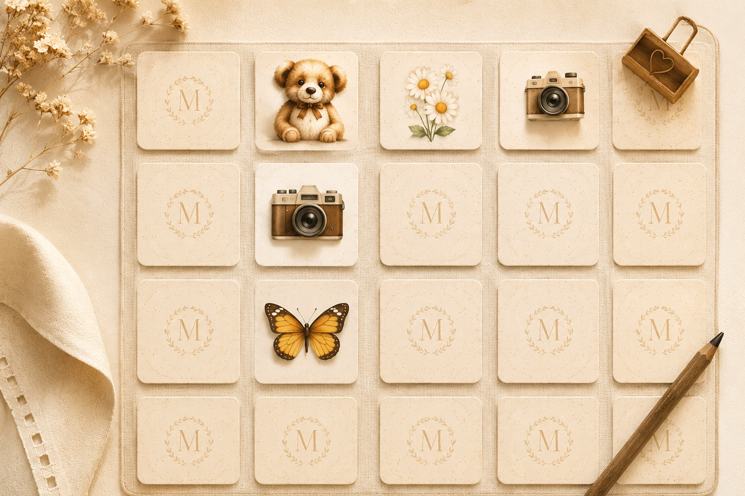 MargoStory Memory Game — card matching mini game for kids