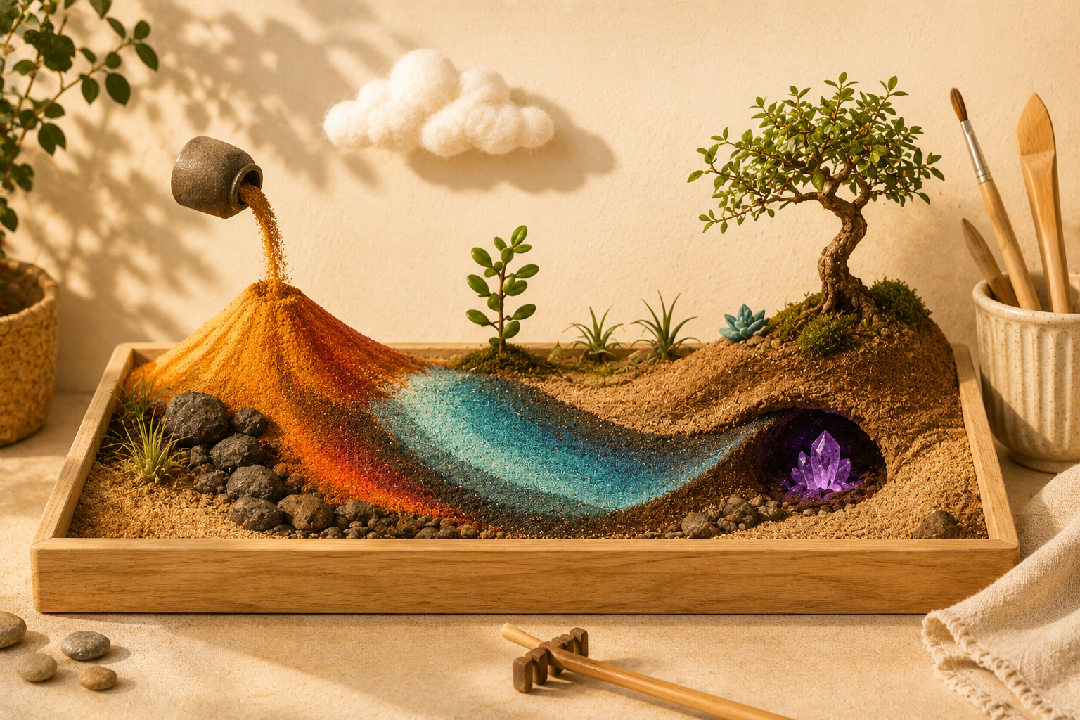 Sand Lab — sand and water physics mini game